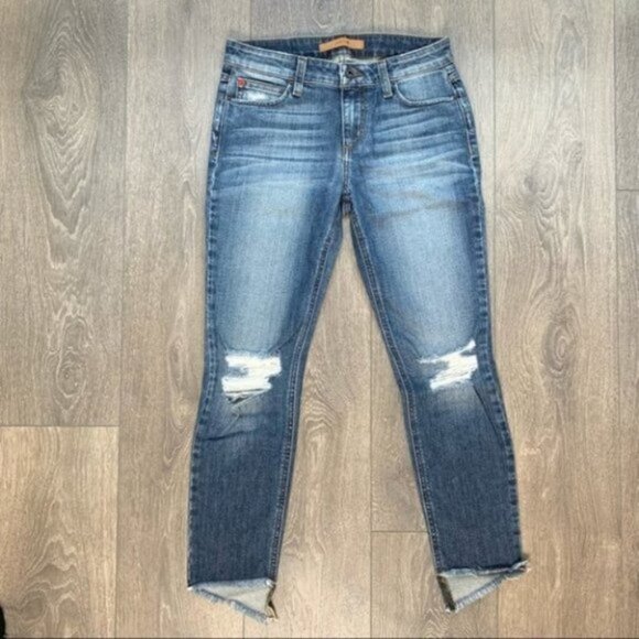 Joes Jeans Blondie Skinny Ankle Coppola Jeans Mid Rise Distressed Denim Size 24 - Picture 8 of 16